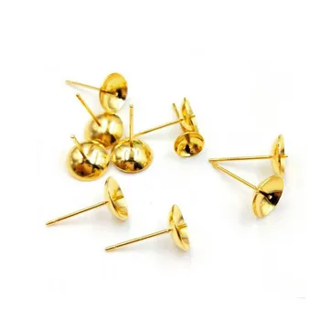 Stainless Steel Earrings post Base Blanks Settings Circle Bezel Half Hole Pearl Cabochon Ear Pins DIY Findings Silver Gold tone
Stainless Steel Earrings post Base Blanks Settings Circle Bezel Half Hole Pearl Cabochon Ear Pins DIY Findings Silver Gold tone