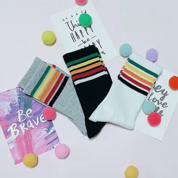 3pairs/set Ulzzang Fashion Rainbow Short Socks Women Cotton Patterned Harajuku Socks Female Skateboard Cool Socks Hipster Swag
3pairs/set Ulzzang Fashion Rainbow Short Socks Women Cotton Patterned Harajuku Socks Female Skateboard Cool Socks Hipster Swag