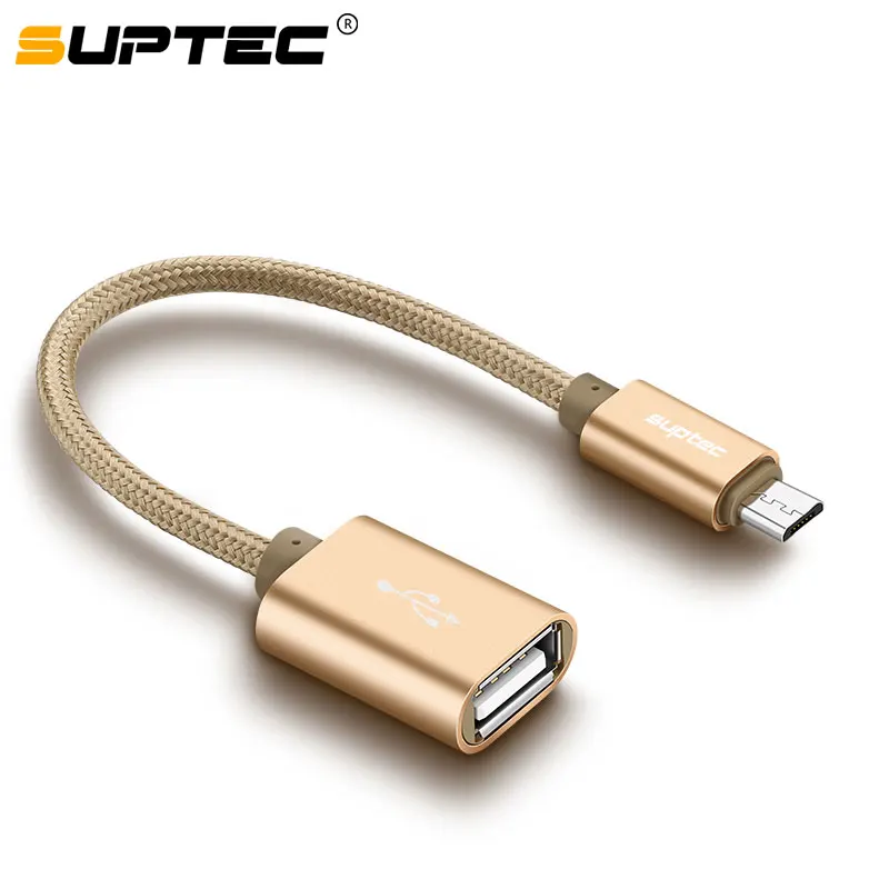 SUPTEC USB OTG Micro to USB Adapter Fast Charging Charger Data OTG Cable Converter for Macbook Samsung S6 S7 Xiaomi Huawei LG
SUPTEC USB OTG Micro to USB Adapter Fast Charging Charger Data OTG Cable Converter for Macbook Samsung S6 S7 Xiaomi Huawei LG