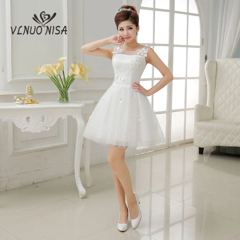 VLNUO NISA Short Wedding Party Dress O-Neck Lace Up Cheap Robe De Soiree Applique Beading Sequin Dress Formal Prom Dress 25
VLNUO NISA Short Wedding Party Dress O-Neck Lace Up Cheap Robe De Soiree Applique Beading Sequin Dress Formal Prom Dress 25