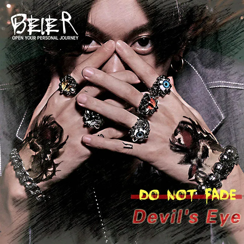Beier 316L Stainless Steel Scorpion Fashion Cool Exaggerated Personality various colour skull Eye of Devil Man's Ring LR036
Beier 316L Stainless Steel Scorpion Fashion Cool Exaggerated Personality various colour skull Eye of Devil Man's Ring LR036