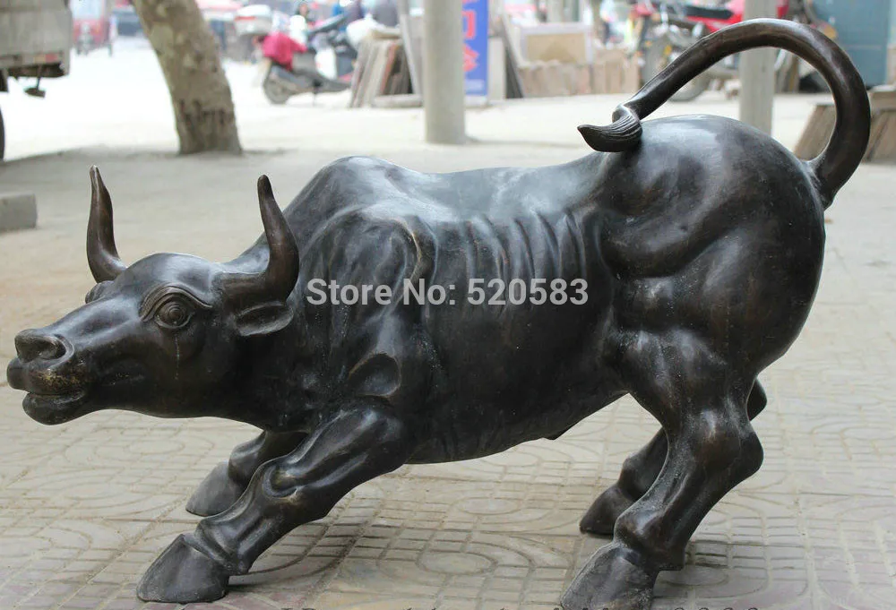 free 34" Chinese Bronze Copper Folk Animals Year Zodiac Wild Strong Bull Ox Statue fast
free 34" Chinese Bronze Copper Folk Animals Year Zodiac Wild Strong Bull Ox Statue fast