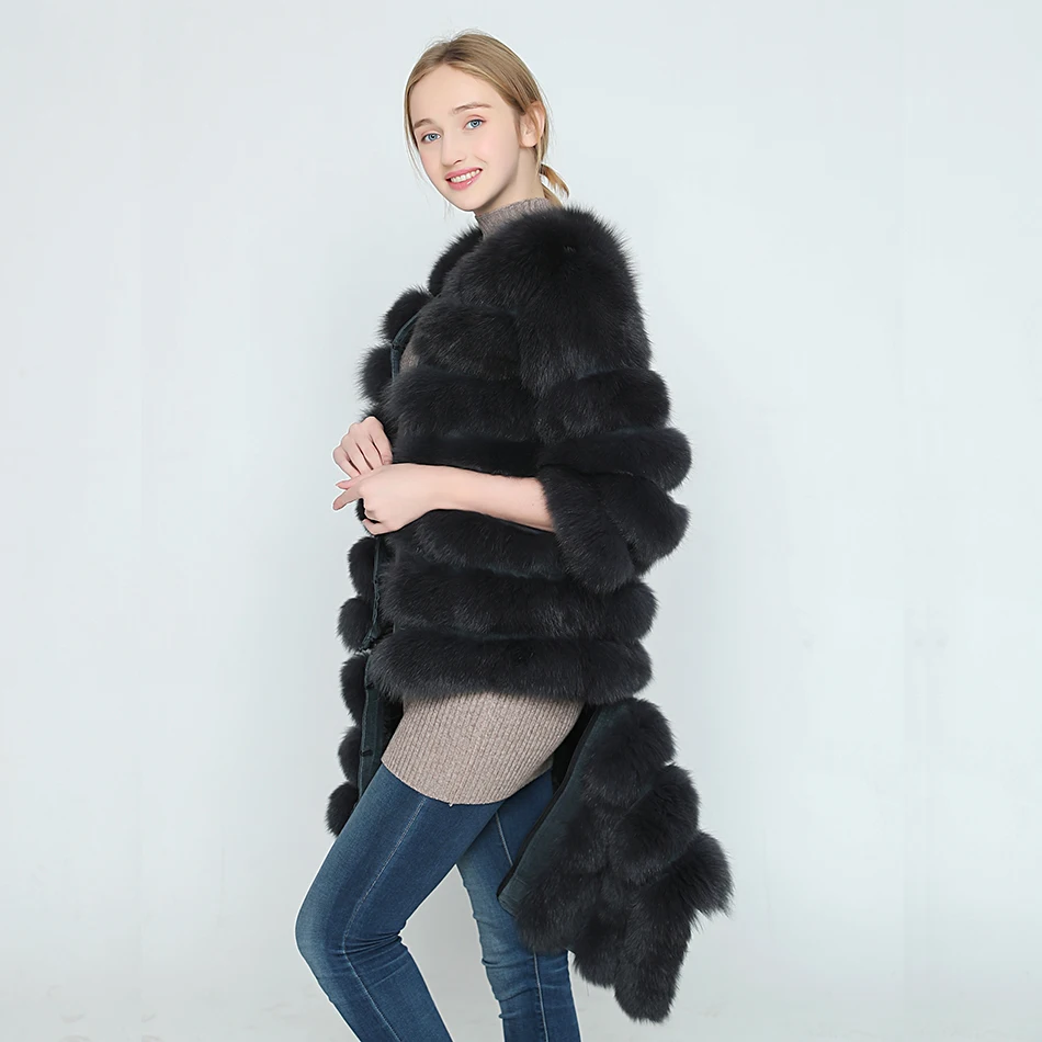 OFTBUY 2019 autumn jacket women basic coat real natural fox fur vest short coat colored sleeveless striped loose high quality
OFTBUY 2019 autumn jacket women basic coat real natural fox fur vest short coat colored sleeveless striped loose high quality