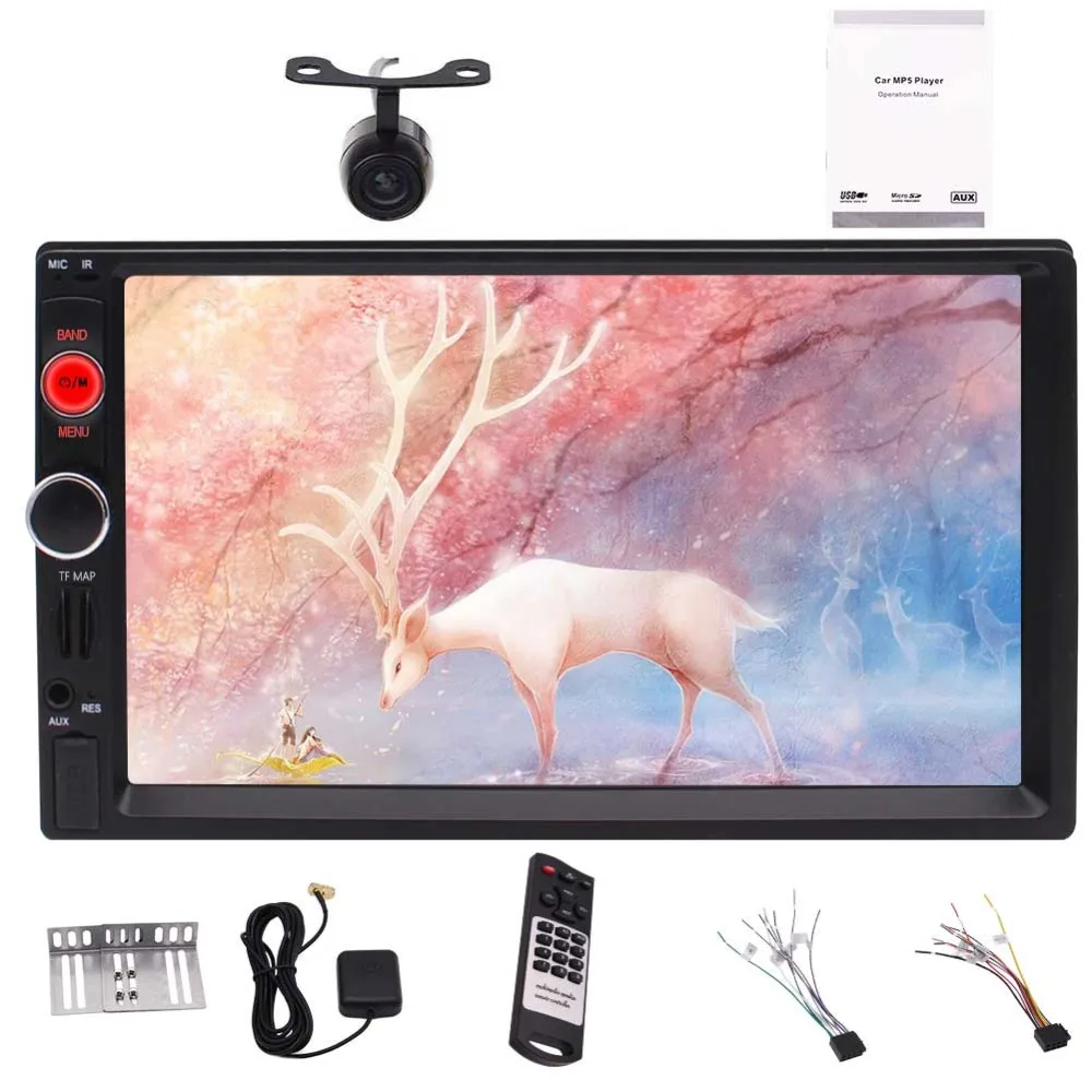 Eincar 7 Inch 2 Din HD Car MP5 Player Radio Bluetooth Audio Receiver Capatitive Touch Screen Bluetooth GPS Navigation FM/USB/TF
Eincar 7 Inch 2 Din HD Car MP5 Player Radio Bluetooth Audio Receiver Capatitive Touch Screen Bluetooth GPS Navigation FM/USB/TF