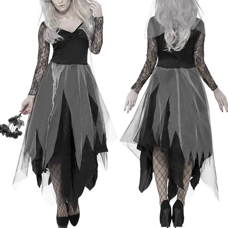 Halloween Women Costume Graveyard Bride Corpse Dress Ladies Black Lace Cosplay Fancy Dress Party XL
Halloween Women Costume Graveyard Bride Corpse Dress Ladies Black Lace Cosplay Fancy Dress Party XL