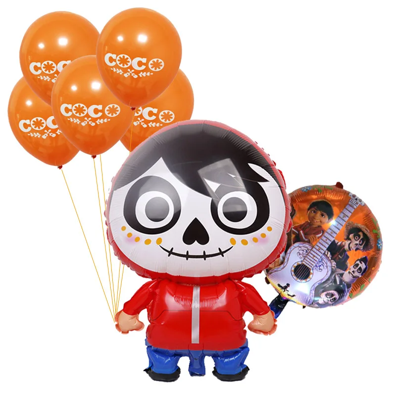 7 Pcs/lot COCO Foil Balloons 18 Inch Round Balloon &12inch Latex balloons Kid Toys Birthday Party Decor hot movie balloons
7 Pcs/lot COCO Foil Balloons 18 Inch Round Balloon &12inch Latex balloons Kid Toys Birthday Party Decor hot movie balloons