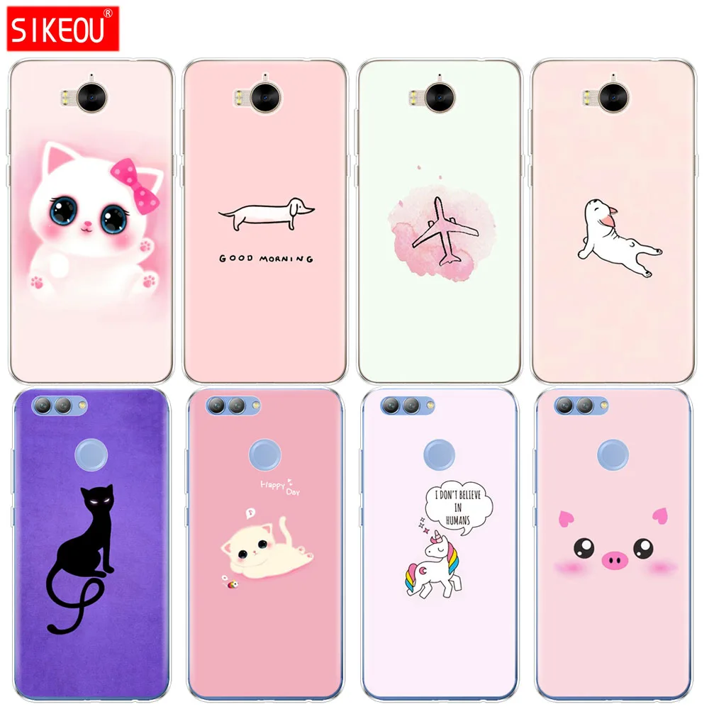 Silicone phone Cover Case for huawei Y3 Y6 Y5 2 II 2017 nova 2s 2 LITE plus cute pink cat dog fish simple design
Silicone phone Cover Case for huawei Y3 Y6 Y5 2 II 2017 nova 2s 2 LITE plus cute pink cat dog fish simple design