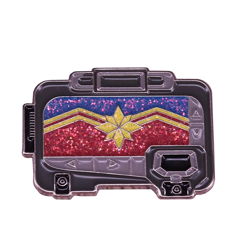 Captain Marvel transmitter pager brooch sparkles glorious pin Avengers emergency contact tool badge fans collection
Captain Marvel transmitter pager brooch sparkles glorious pin Avengers emergency contact tool badge fans collection