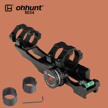 ohhunt Hunting 1 Pcs 25.4mm to 30mm Bi-direction Offset Rings Picatinny Rail Mounts with Bubble Spirit Level for Riflescope
ohhunt Hunting 1 Pcs 25.4mm to 30mm Bi-direction Offset Rings Picatinny Rail Mounts with Bubble Spirit Level for Riflescope