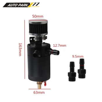 Universal Billet Aluminum Baffled 2-port Oil Catch Can Tank with Breather Filter Engine Mini Oil Separator oct-2213
Universal Billet Aluminum Baffled 2-port Oil Catch Can Tank with Breather Filter Engine Mini Oil Separator oct-2213