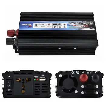 AC 220/110V Car Inverter 1000W Car Charger Power Inverter Converter 12 v to 220v Universal Socket Power Inverter Transformer
AC 220/110V Car Inverter 1000W Car Charger Power Inverter Converter 12 v to 220v Universal Socket Power Inverter Transformer