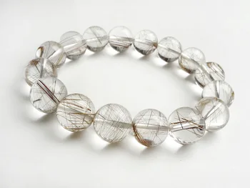 Genuine Natural Brazil Silver Hair Rutilated Quartz 1mm Bracelet Round Bead Women Men Anniversary Crsytal Fashion Bracelet AAAAA
Genuine Natural Brazil Silver Hair Rutilated Quartz 1mm Bracelet Round Bead Women Men Anniversary Crsytal Fashion Bracelet AAAAA