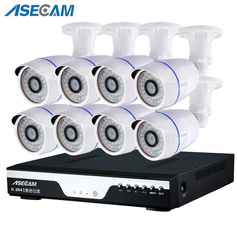 

HD 1080P POE CCTV Camera System 8CH 48V PoE NVR Kit 2MP Outdoor Security IP Camera Waterproof P2P Video Surveillance Set