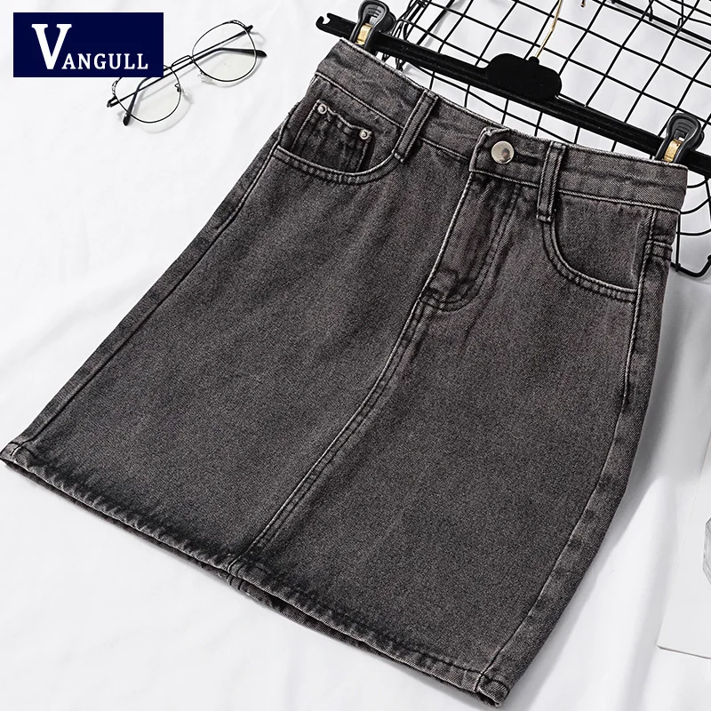 Vangull 2019 Spring Summer Gray Casual Ripped Split Denim Skirt Straight Short Jean Skirts Woman Plain Sexy A-line jean Skirts
Vangull 2019 Spring Summer Gray Casual Ripped Split Denim Skirt Straight Short Jean Skirts Woman Plain Sexy A-line jean Skirts
