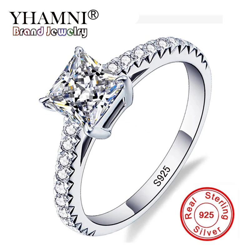 YHAMNI Original Real Pure Natural 925 Silver Wedding Rings For Women Luxury SONA CZ Zircon Engagement Rings Brand Jewelry R188
YHAMNI Original Real Pure Natural 925 Silver Wedding Rings For Women Luxury SONA CZ Zircon Engagement Rings Brand Jewelry R188