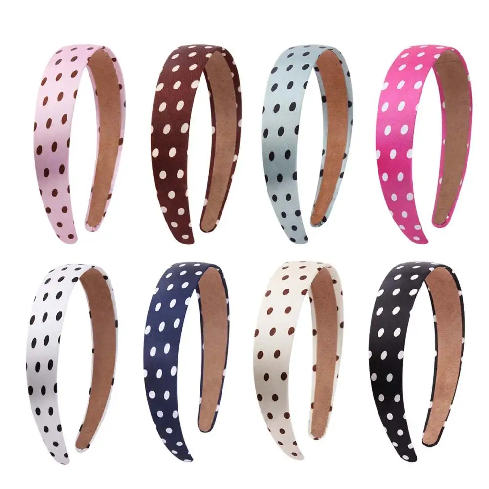 3cm Width Satin Covered Headband Polka Dot Ribbon Hair Band For Women Girls DIY Craft Assorted Colors Satin Fabric HairAccessory
3cm Width Satin Covered Headband Polka Dot Ribbon Hair Band For Women Girls DIY Craft Assorted Colors Satin Fabric HairAccessory