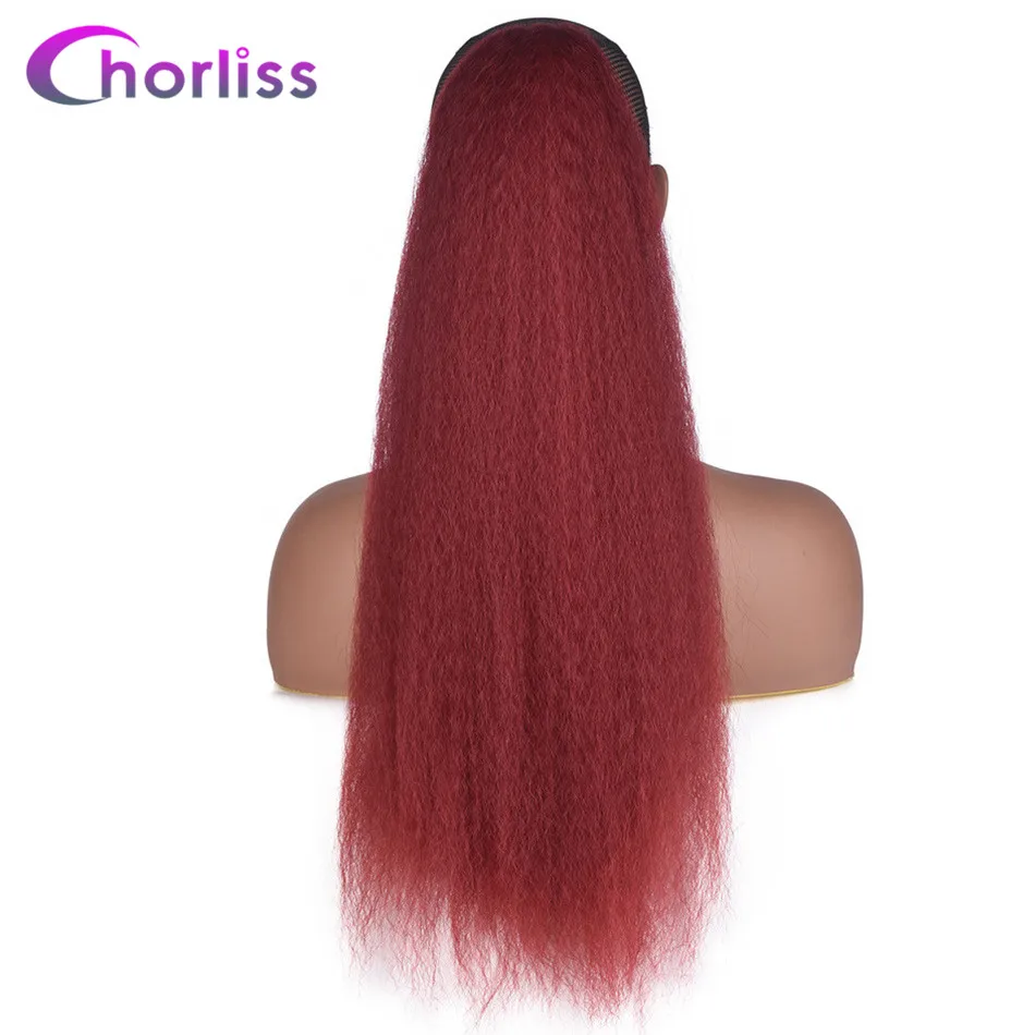 Chorliss 22inch Kinky Straight Synthetic Ponytail Extensions Drawstring Afro Ponytail Heat Resistant Hair Ponytail With Combs
Chorliss 22inch Kinky Straight Synthetic Ponytail Extensions Drawstring Afro Ponytail Heat Resistant Hair Ponytail With Combs