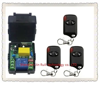 AC220V 10A 1CH Wireless Remote Control Switch System 1*Receiver + 3 *cat eye Transmitters for Appliances Gate Garage Door
AC220V 10A 1CH Wireless Remote Control Switch System 1*Receiver + 3 *cat eye Transmitters for Appliances Gate Garage Door