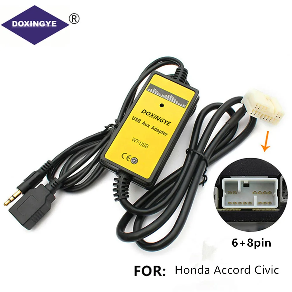 DOXINGYE Car Radio Digital CD Changer Adapter USB Aux-in Adapter MP3 Player Radio Interface For Honda Accord Civic Odyssey S2000
DOXINGYE Car Radio Digital CD Changer Adapter USB Aux-in Adapter MP3 Player Radio Interface For Honda Accord Civic Odyssey S2000