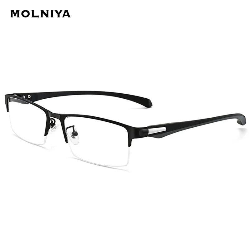 2020 Men Alloy Business Glasses Frame Male Square Ultralight Metal Eye Prescription spectacles Frames | Аксессуары для одежды