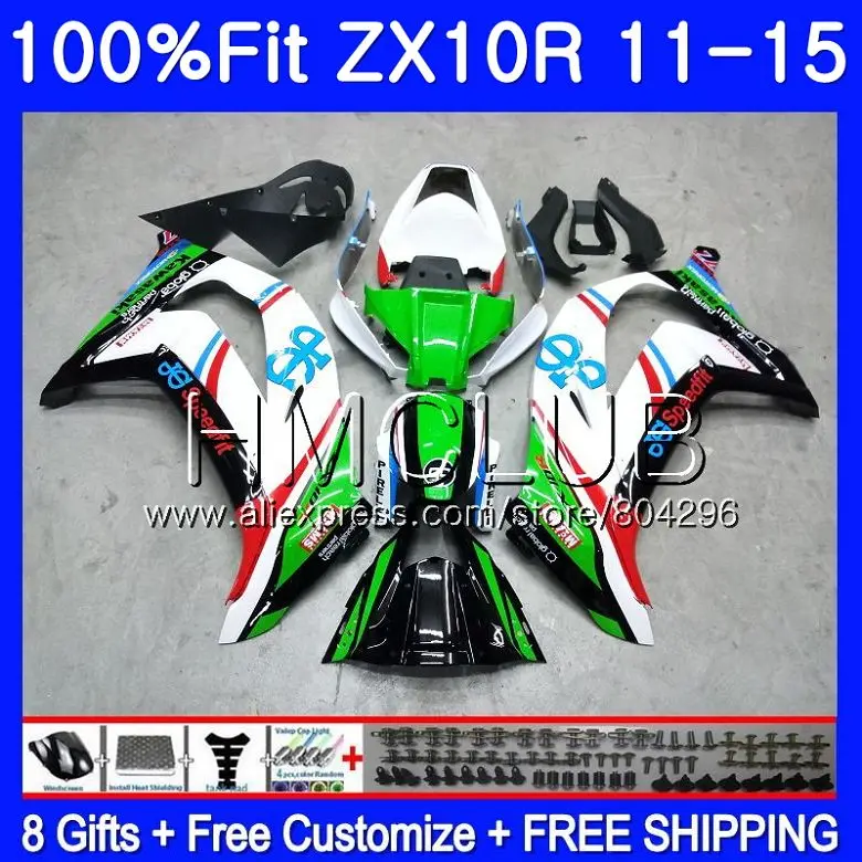 Injection For KAWASAKI NINJA ZX 10 R ZX10R 11 12 13 14 15 41HM.0 ZX 10R 1000 ZX-10R 2011 2012 2013 2014 2015 Fairing Green white
Injection For KAWASAKI NINJA ZX 10 R ZX10R 11 12 13 14 15 41HM.0 ZX 10R 1000 ZX-10R 2011 2012 2013 2014 2015 Fairing Green white