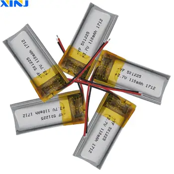 XINJ 5pcs 3.7V 110 mAh Lithium Polymer Battery li-ion 501225 For headphones bluetooth earphone bluetooth speaker smart watch mp3
XINJ 5pcs 3.7V 110 mAh Lithium Polymer Battery li-ion 501225 For headphones bluetooth earphone bluetooth speaker smart watch mp3