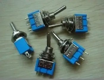 50 pieces 3-Pin SPDT ON-ON Toggle Switch 6A 125VAC