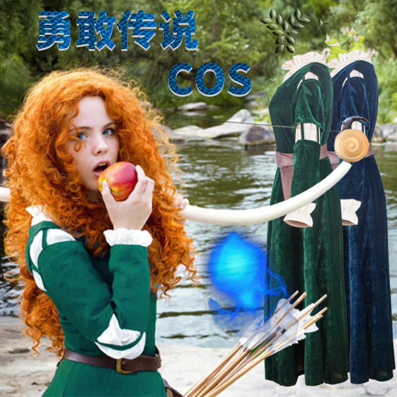 Brave Merida Dresses cosplay Princess Merida Cosplay Costume Halloween Costumes Lady Cartoon Anime Dress Uniform Merida wig
Brave Merida Dresses cosplay Princess Merida Cosplay Costume Halloween Costumes Lady Cartoon Anime Dress Uniform Merida wig