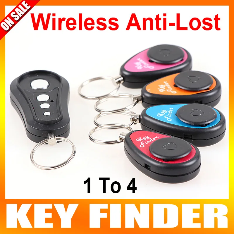 Anti-lost Wireless Key Finder Keychain Locators 1 Transmitter 4 Receiver 
Anti-lost Wireless Key Finder Keychain Locators 1 Transmitter 4 Receiver