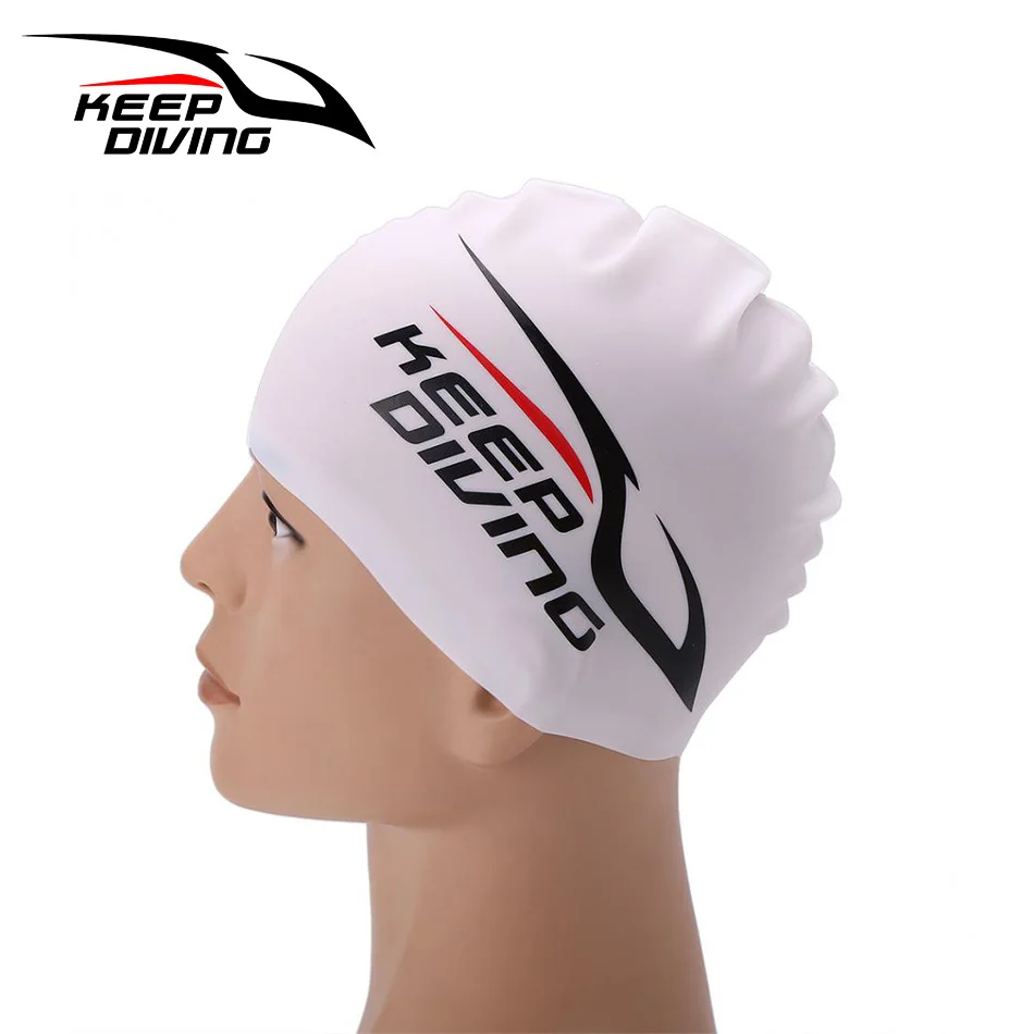 KEEP DIVING Unisex Silicone Swimming Cap For Women Men Children Kids Long Hair Hat Protect Ears Cover Waterproof Pool Sports Kit 
KEEP DIVING Unisex Silicone Swimming Cap For Women Men Children Kids Long Hair Hat Protect Ears Cover Waterproof Pool Sports Kit