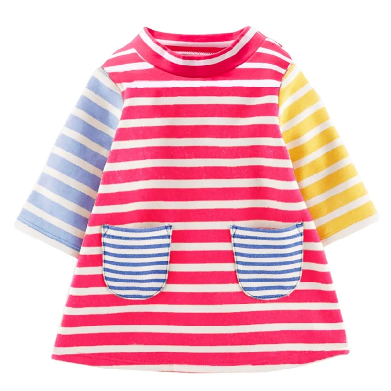 Ins Explosion Spring Autumn Baby Girls Color Striped Long-Sleeved Dress Pure Cotton Princess Dress Children's ClothingA
Ins Explosion Spring Autumn Baby Girls Color Striped Long-Sleeved Dress Pure Cotton Princess Dress Children's ClothingA
