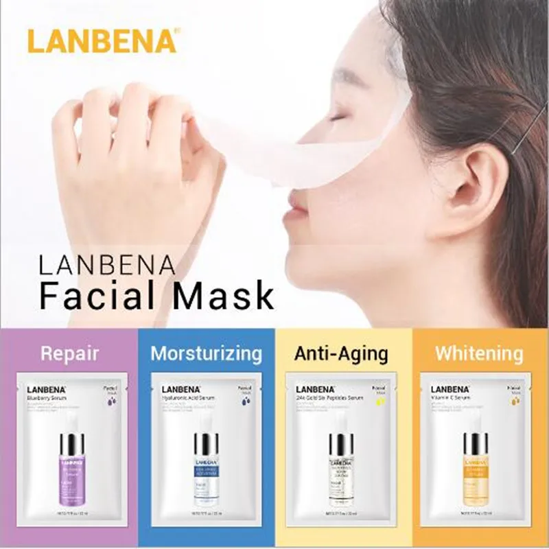LANBENA Face Mask Face Care Facial Mask Sheet Mask Hyaluronic Acid Serum Moisturize Whitening Anti-Aging Water-Locking Skin Care
LANBENA Face Mask Face Care Facial Mask Sheet Mask Hyaluronic Acid Serum Moisturize Whitening Anti-Aging Water-Locking Skin Care