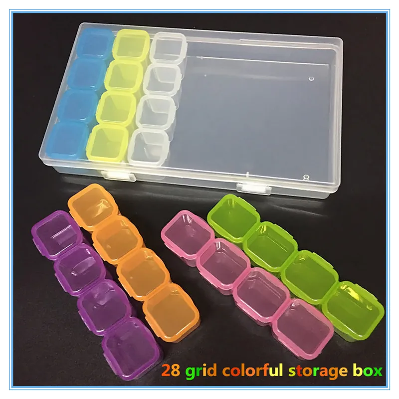 28 Compartments Colorful Storage Box Manicure Nail Art Accessories Independent Compartment Rhinestone Box Container Nail Tool
28 Compartments Colorful Storage Box Manicure Nail Art Accessories Independent Compartment Rhinestone Box Container Nail Tool