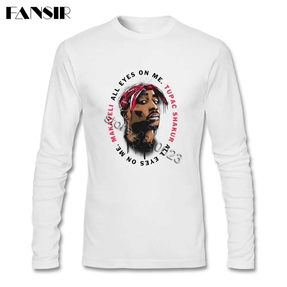 Футболка Tupac 2Pac Мужская классическая хлопковая рубашка с круглым вырезом и