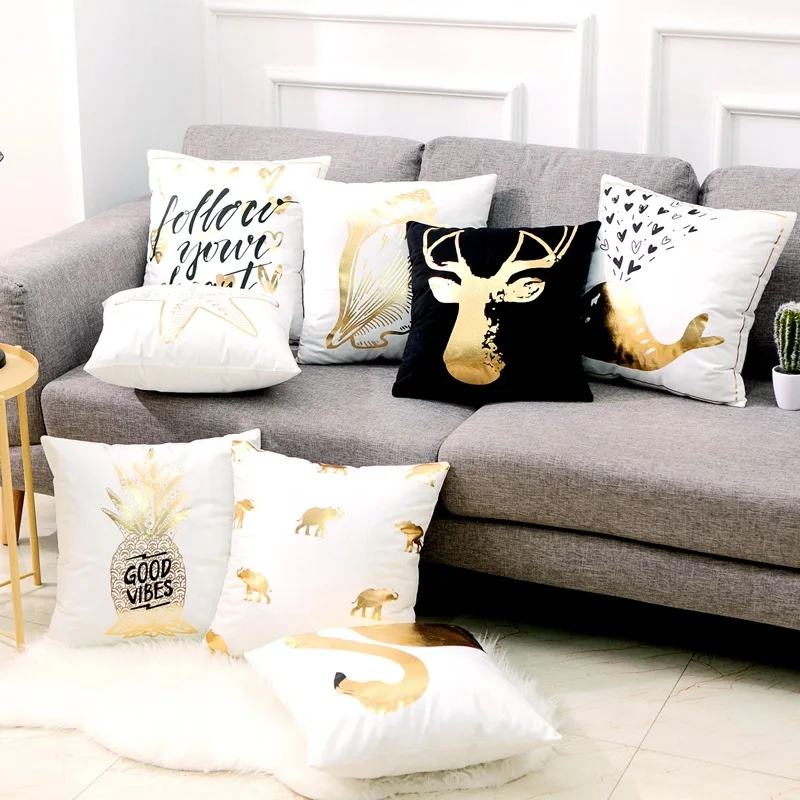 Wholesale Supersoft Bronzing Pillow Cushion Decorative Pillow Home Decor Sofa Gold Throws Pillow Love For Gift 17*17inch
Wholesale Supersoft Bronzing Pillow Cushion Decorative Pillow Home Decor Sofa Gold Throws Pillow Love For Gift 17*17inch