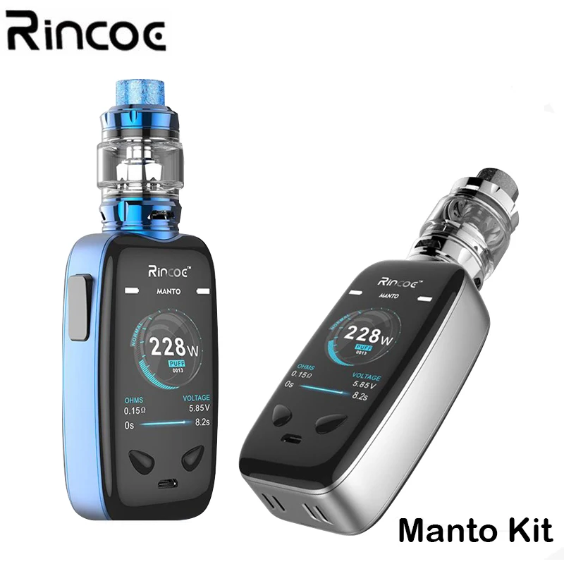 Original Rincoe Manto TC 228W Kit 228W Manto Box MOD Vape with 0.15ohm Mesh Coil 6ml Metis Sub ohm Tank E Cigarette Vape
Original Rincoe Manto TC 228W Kit 228W Manto Box MOD Vape with 0.15ohm Mesh Coil 6ml Metis Sub ohm Tank E Cigarette Vape