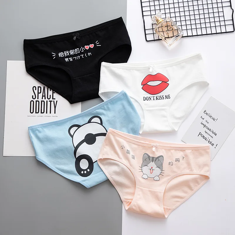 Fashion Lip Briefs For Women Cotton Cute Cat Print Panties Female Underpants Girls Cute Seamless Underwear Ladies Panty
Fashion Lip Briefs For Women Cotton Cute Cat Print Panties Female Underpants Girls Cute Seamless Underwear Ladies Panty