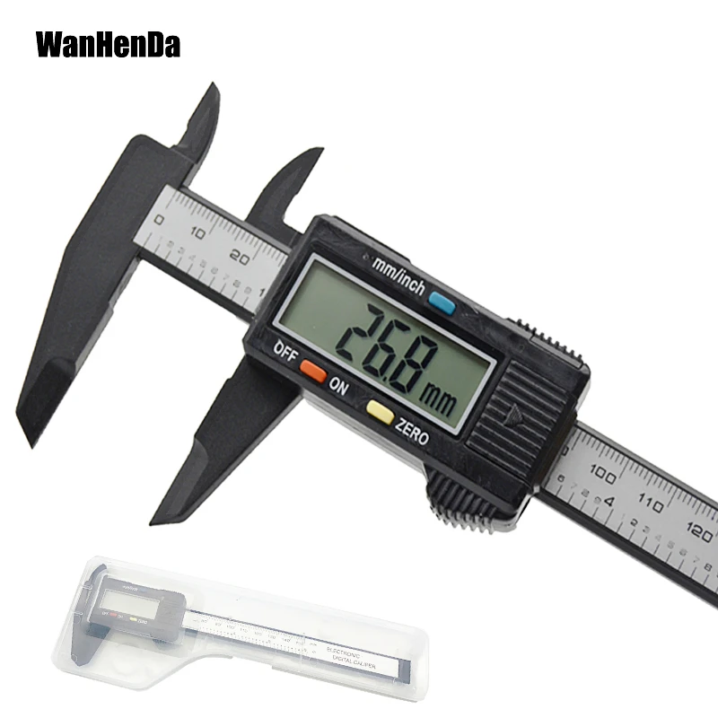 150mm digital electronic widescreen caliper micrometer plastic display vernier measurement tool | Инструменты