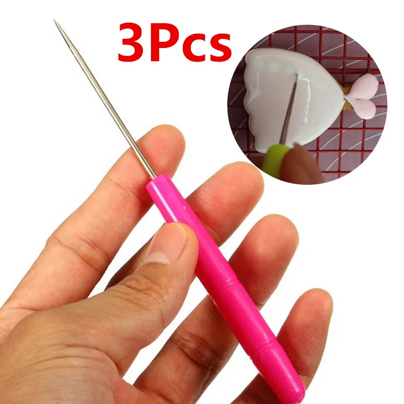 3Pcs Biscuit Needle Modelling Tool Sugarcraft Fondant Marzipan Cake Decorating Random Color Baking Accessories Pastry Tools
3Pcs Biscuit Needle Modelling Tool Sugarcraft Fondant Marzipan Cake Decorating Random Color Baking Accessories Pastry Tools