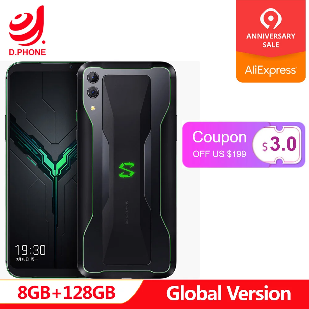 Original Global Version Xiaomi Black Shark 2 8GB 128GB Gaming Smartphone Snapdragon 855 6.39" 48MP Full Screen BlackShark
Original Global Version Xiaomi Black Shark 2 8GB 128GB Gaming Smartphone Snapdragon 855 6.39" 48MP Full Screen BlackShark
