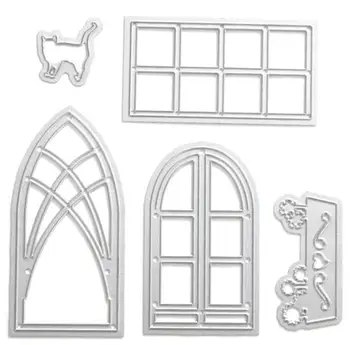 DIY dog lace cutter Lace windows Scrapbook Die house Dies 3935
DIY dog lace cutter Lace windows Scrapbook Die house Dies 3935