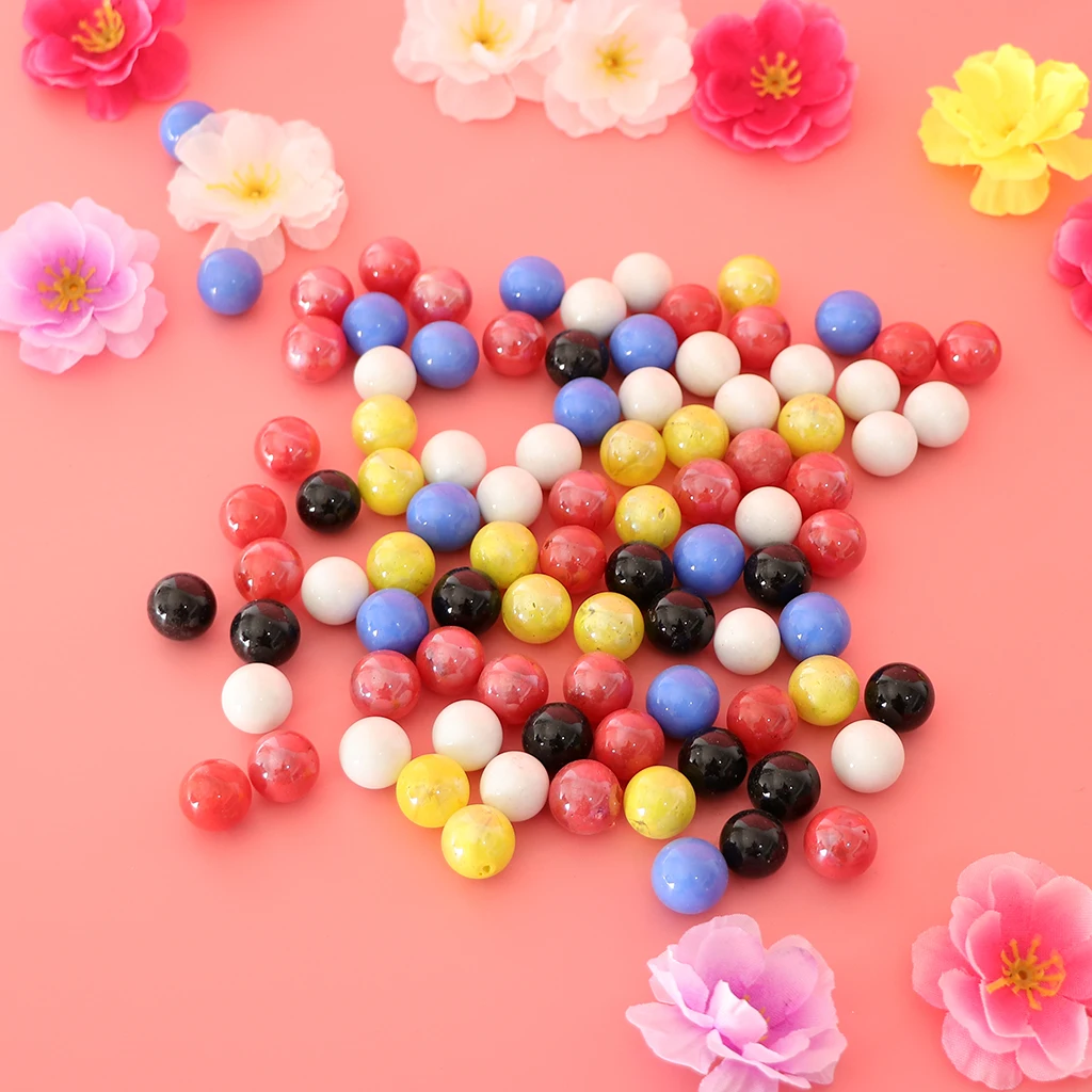 90x 16mm Glass Beads Marbles Ball Run Chinese Checkers Toys Fish Tank Decor 90x 16mm Glass Beads Marbles Ball Run Chinese Checkers Toys Fish Tank Decor