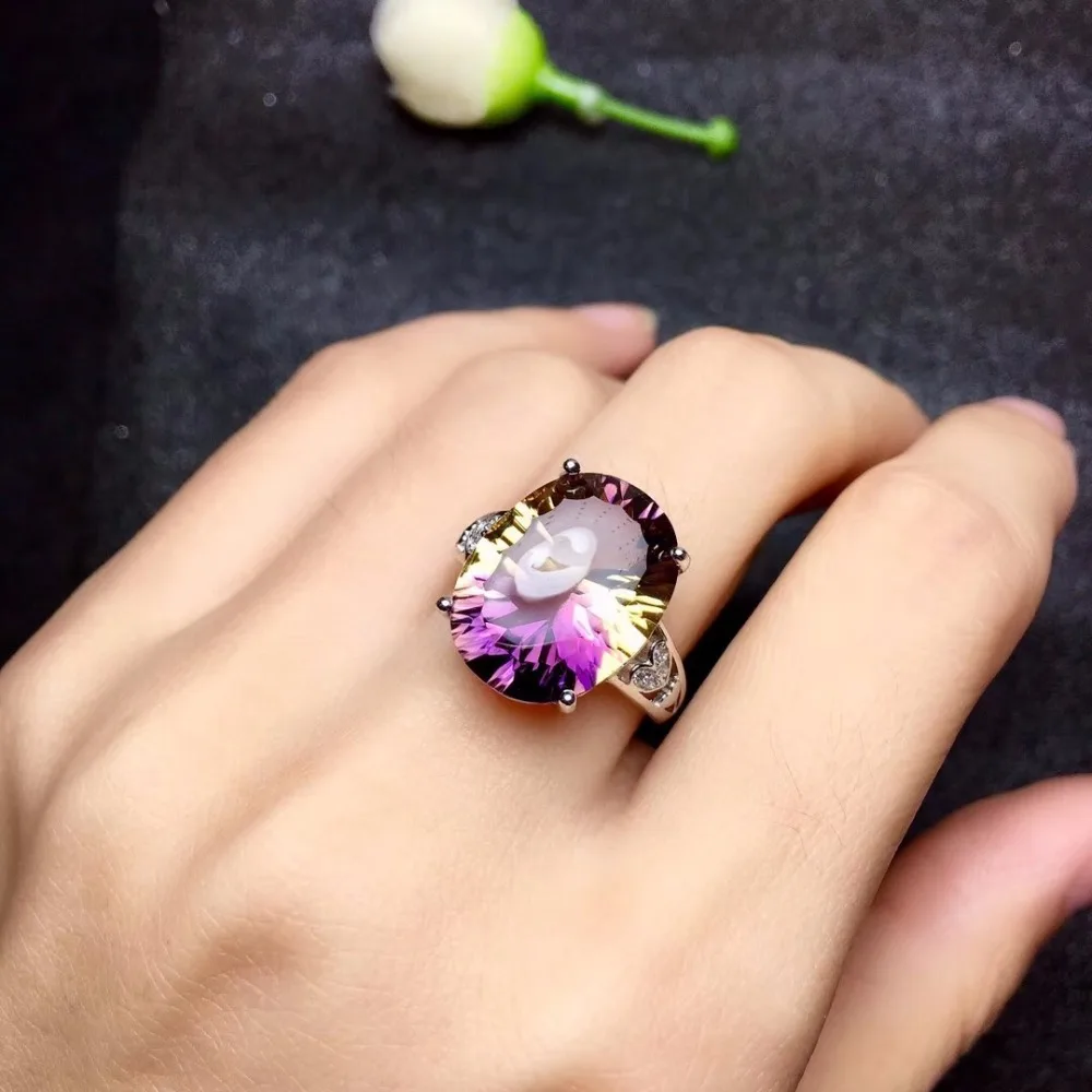 Natural Oval Amethyst Gemstone Ring, 925 Sterling Silver, 12*16mm Birthstone Gift Jewelry, Wedding Rings for Women FJ292
Natural Oval Amethyst Gemstone Ring, 925 Sterling Silver, 12*16mm Birthstone Gift Jewelry, Wedding Rings for Women FJ292