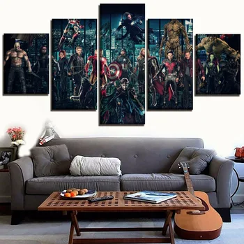 Modular Painting Wall Art Modular Picture Home Decor 5 Pieces 2018 Movie Avengers Infinty War Superheroes Canvas Printed Poster
Modular Painting Wall Art Modular Picture Home Decor 5 Pieces 2018 Movie Avengers Infinty War Superheroes Canvas Printed Poster