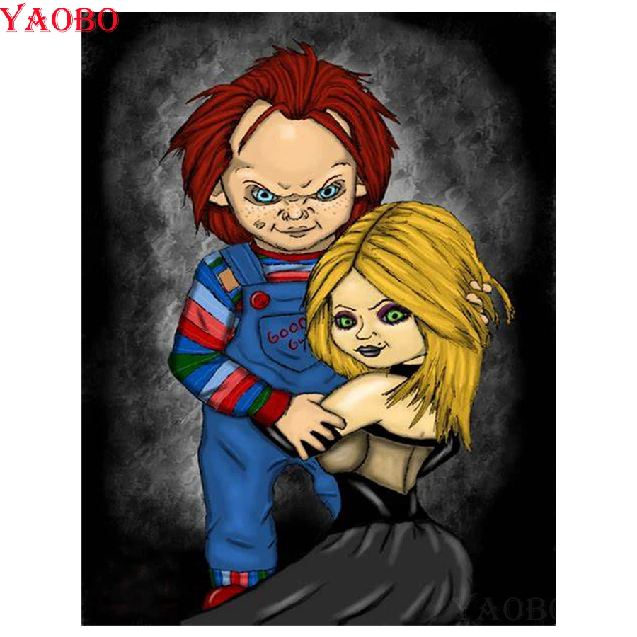 5d DIY Cross Stitch Full Round Square Diamond Painting horror movie "Bride of Chucky " Embroidery Diamond Mosaic wall decor
5d DIY Cross Stitch Full Round Square Diamond Painting horror movie "Bride of Chucky " Embroidery Diamond Mosaic wall decor