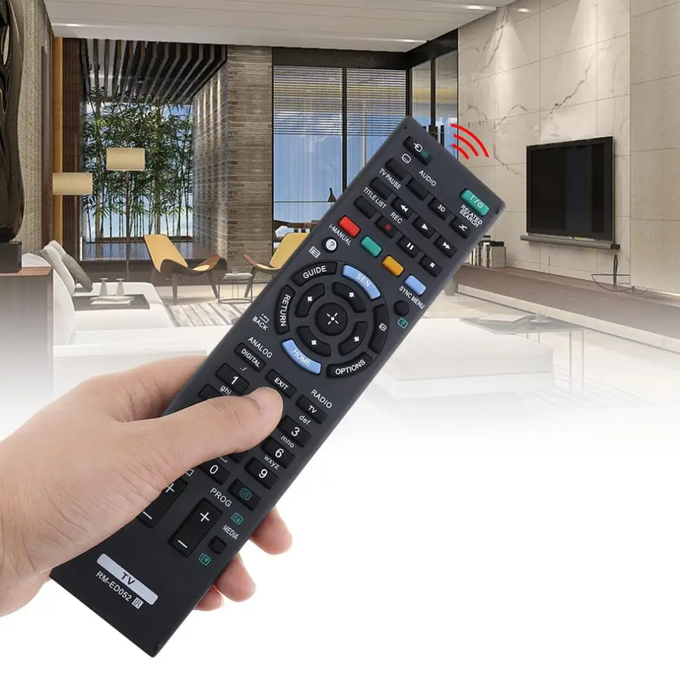 TV Remote Control Support 2 x AAA Battery with Long Transmission Distance Fit for Sony RM-ED052 ED050 ED053 ED060 ED046
TV Remote Control Support 2 x AAA Battery with Long Transmission Distance Fit for Sony RM-ED052 ED050 ED053 ED060 ED046