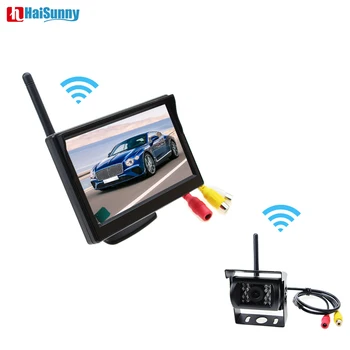 HaiSunny Wireless Backup Camera IR Night Vision Waterproof with 5" Rear View Monitor for RV Truck Bus Parking Assistance System
HaiSunny Wireless Backup Camera IR Night Vision Waterproof with 5" Rear View Monitor for RV Truck Bus Parking Assistance System