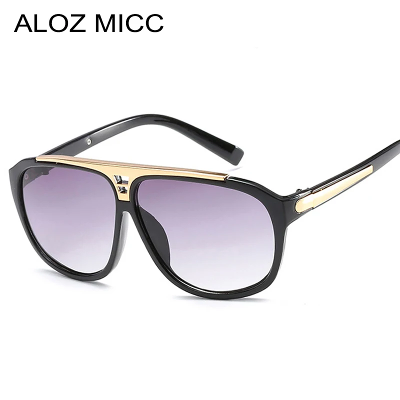 

ALOZ MICC Fashion Oversized Square Sunglasses Women Luxury Men's Big Frame Sun Glasses UV400 Shades Eyewear Oculos De Sol Q316