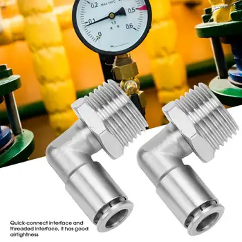 2Pcs/Set Copper Nickel-plated 8mm Pneumatic Quick Connector + 90 Degrees BSPP Male Thread
2Pcs/Set Copper Nickel-plated 8mm Pneumatic Quick Connector + 90 Degrees BSPP Male Thread
