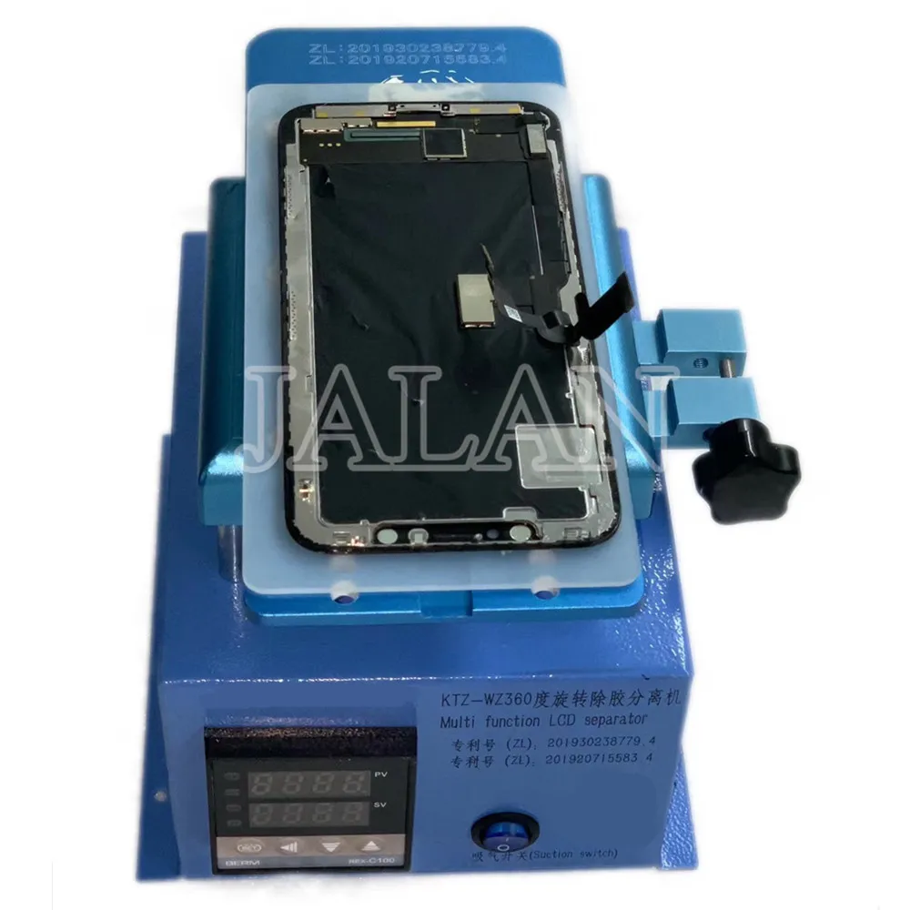 JALAN Heating glue cleaning universal separate tool with middle frame glass cutting adjustable machine external pump 220V/110V
JALAN Heating glue cleaning universal separate tool with middle frame glass cutting adjustable machine external pump 220V/110V
